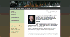 Desktop Screenshot of doncrowepsychology.com